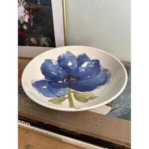 Royal Stafford Blue Poppy Serving or Decorative Bowl 9” Made in Burslem England